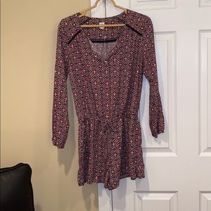 Long sleeve Floral Romper NWT